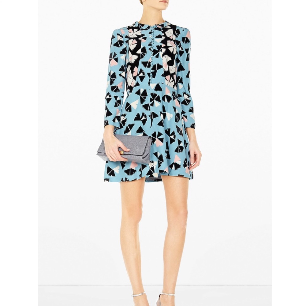 Marc by Marc Jacobs Flower Pinwheel Silk Dress